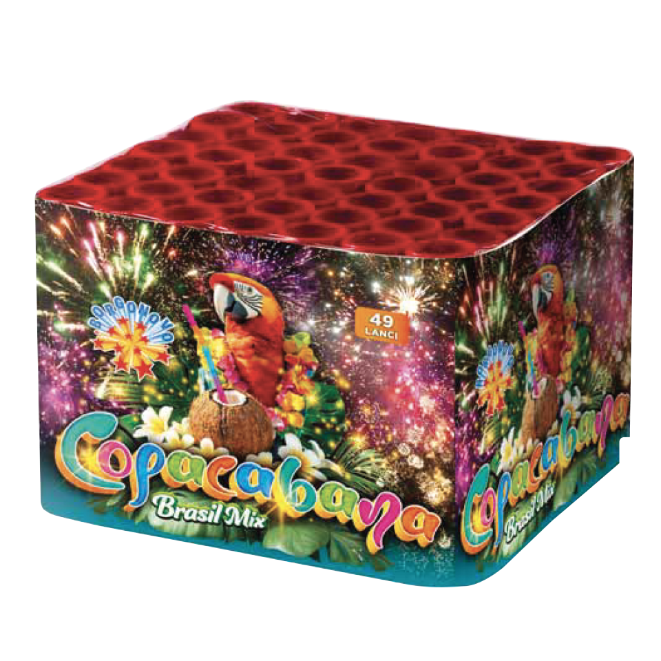copacabana, fuochi artificiali - cartoleria scotti cornate d'adda